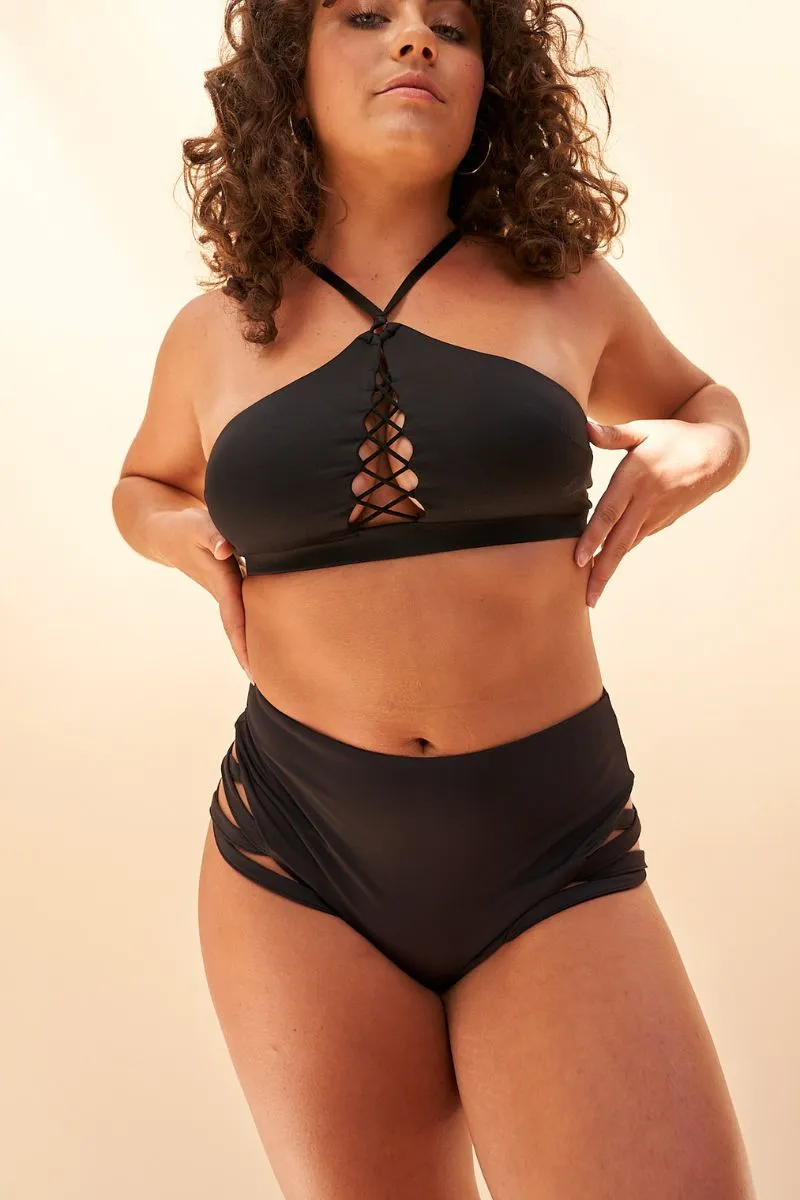 Black Lunalae Kylie Seamless Top