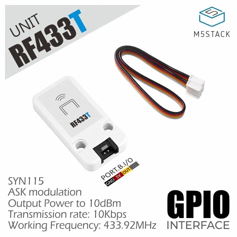 M5Stack RF UNIT 433MHz Transmitter (SYN115)