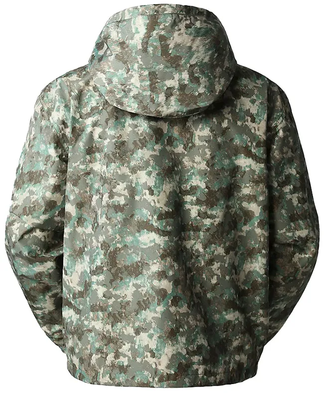 The North Face M66 Utility Rain Jacket for Men in Military Olive Stippled Camo Print