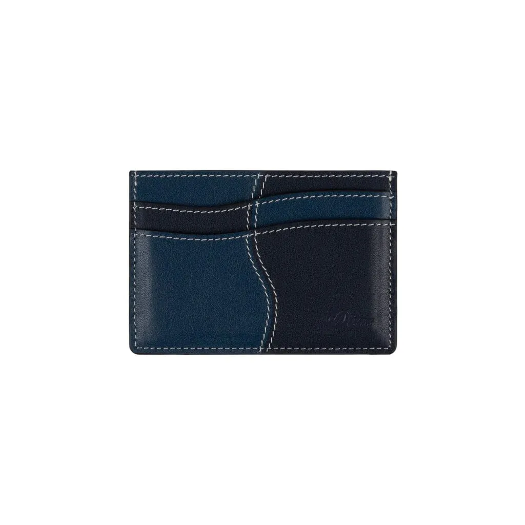 Navy Leather Card Holder by Dime MTL