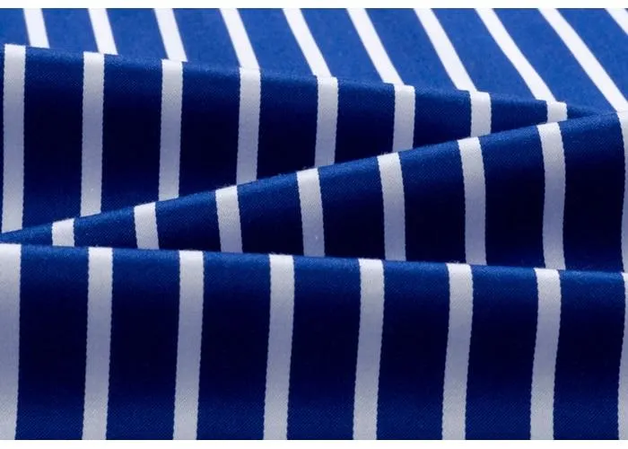 Non Iron Long Sleeve Color Striped Cotton Shirts for Men