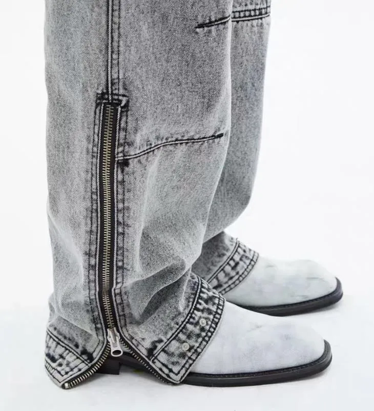 Men's Retro Denim Hiphop Pants