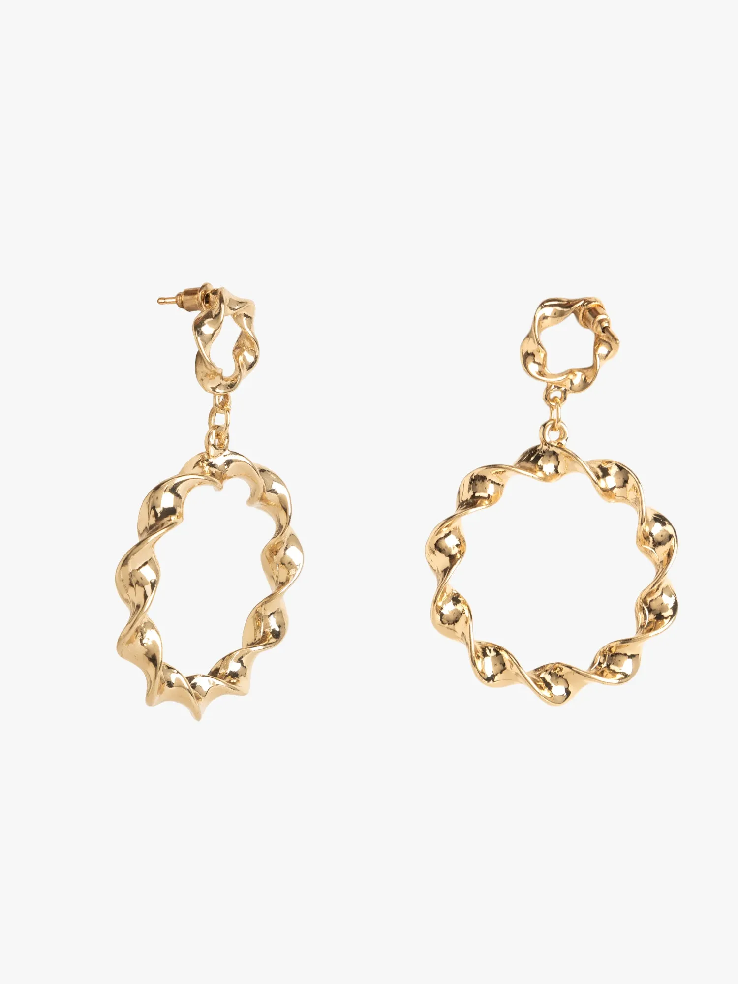 Metallic Hoop Earrings