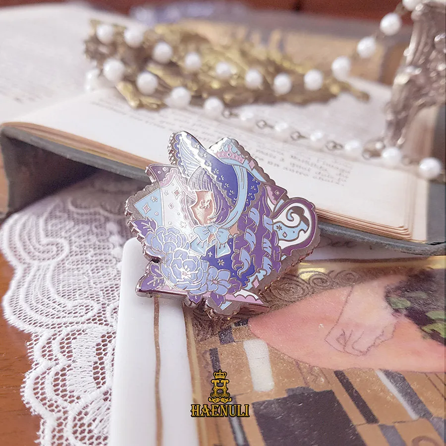 Blue Lolita Enamel Pin Badge