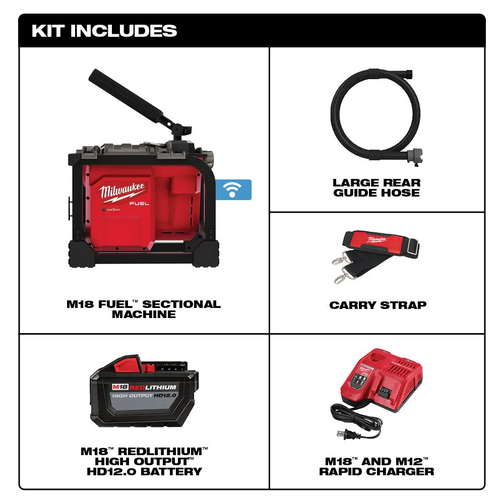 Milwaukee 2818-21 M18 FUEL™ Sectional Machine For 5/8" & 7/8" Cable
