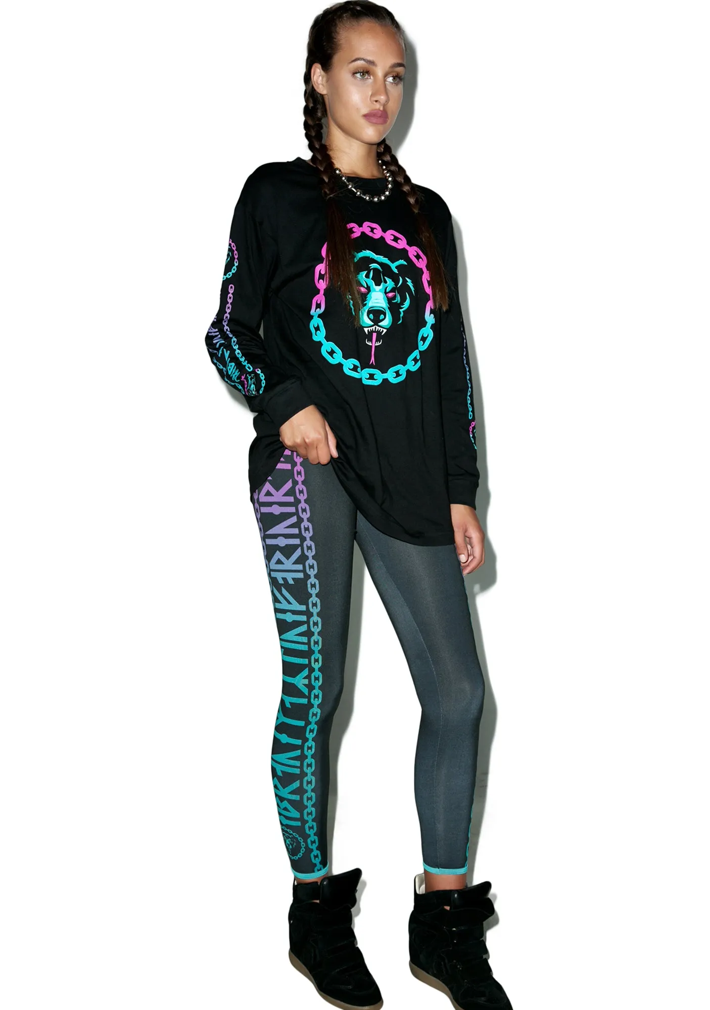 Mishka 2.0 Death Adder Chain Leggings for Women