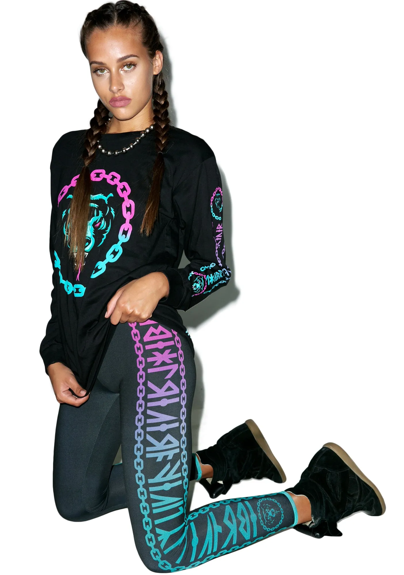 Mishka 2.0 Death Adder Chain Leggings for Women