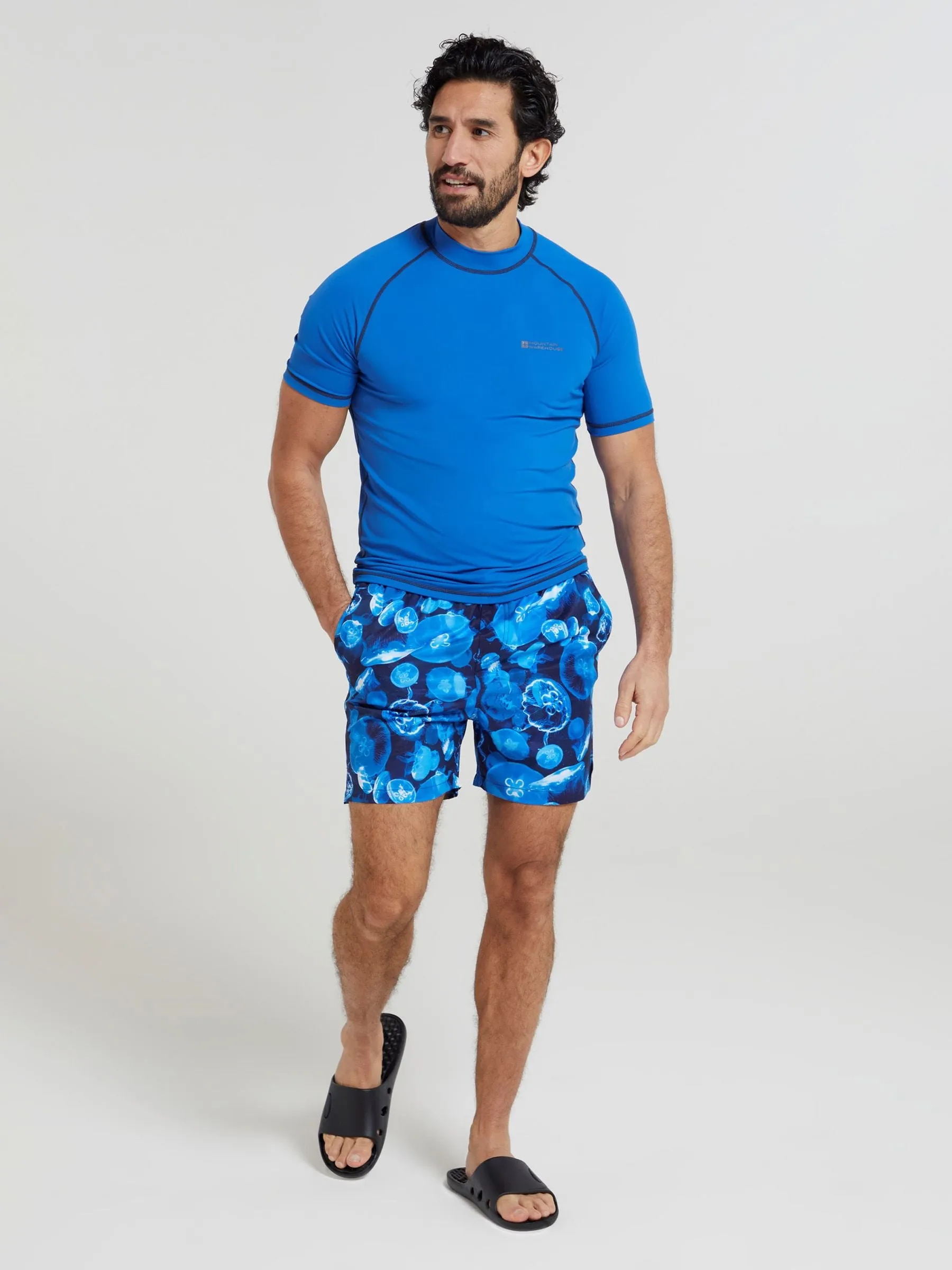 Mountain Warehouse Blue Mens UV Rash Vest