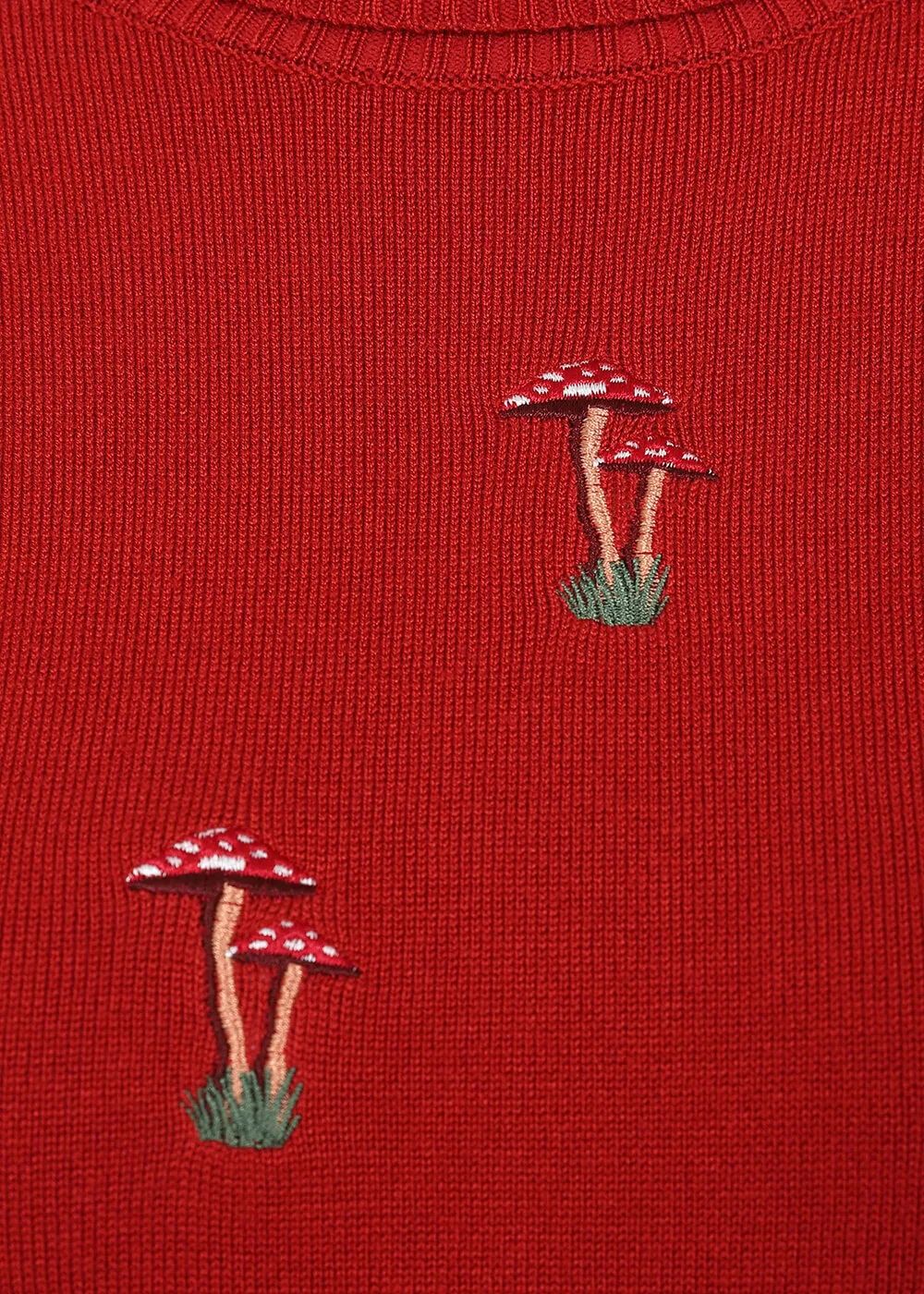 Red 40's Mushroom Dreams Jumper by Banned