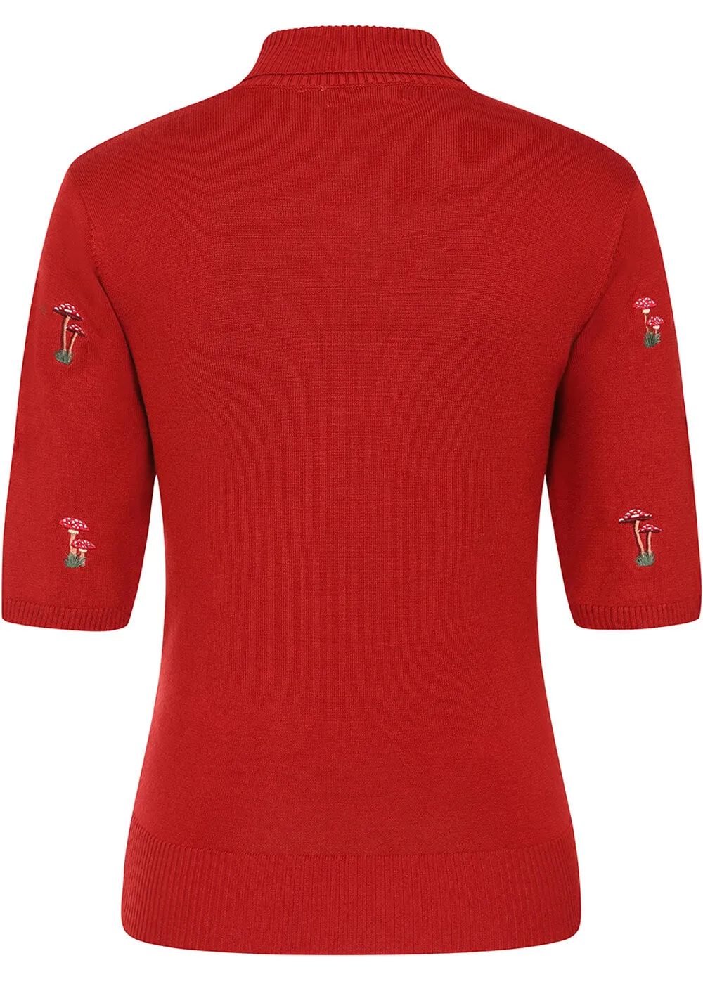 Red 40's Mushroom Dreams Jumper by Banned