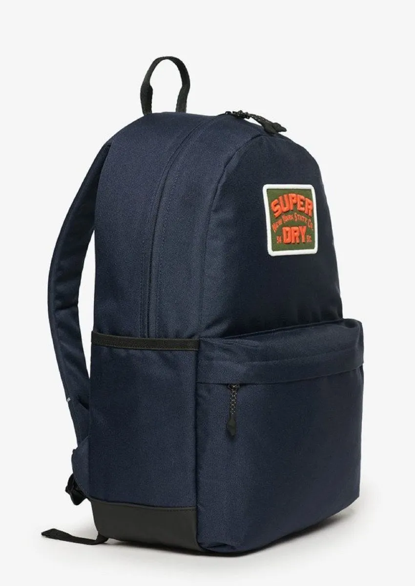 Navy Superdry Patched Montana 11S Bags