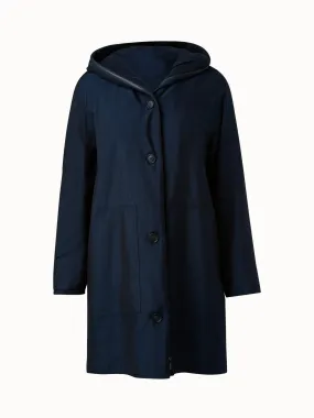 Reversible Cashmere Silk Parka