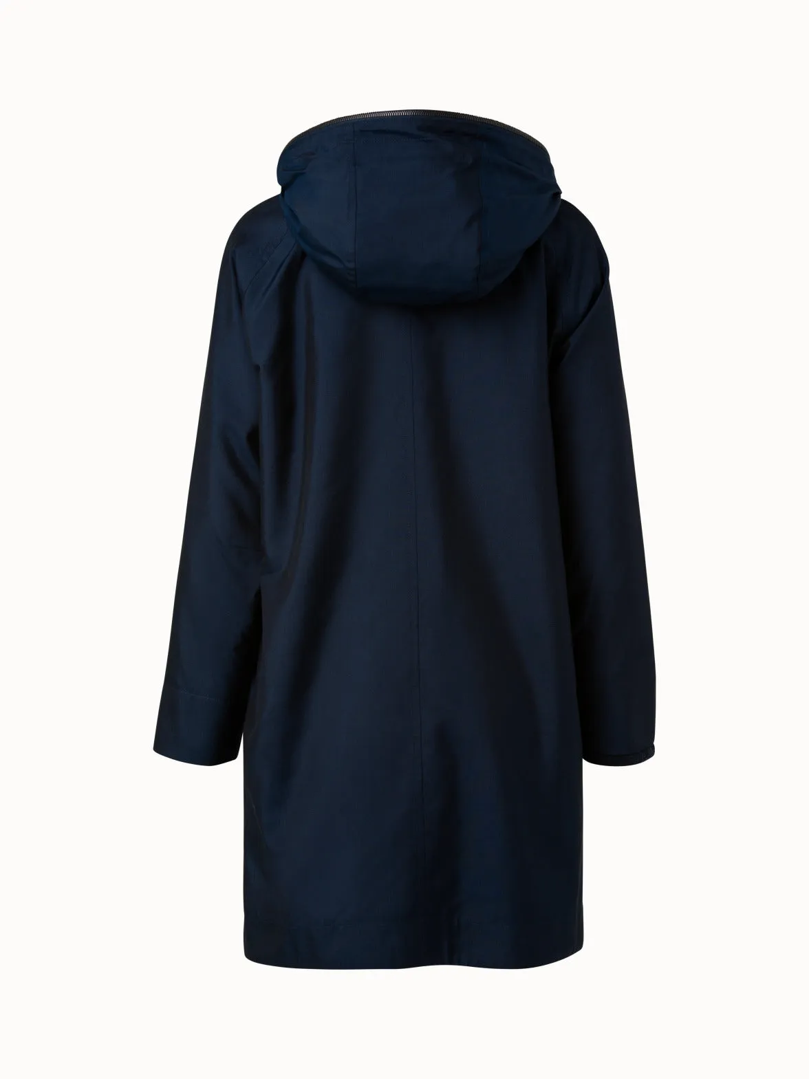 Reversible Cashmere Silk Parka