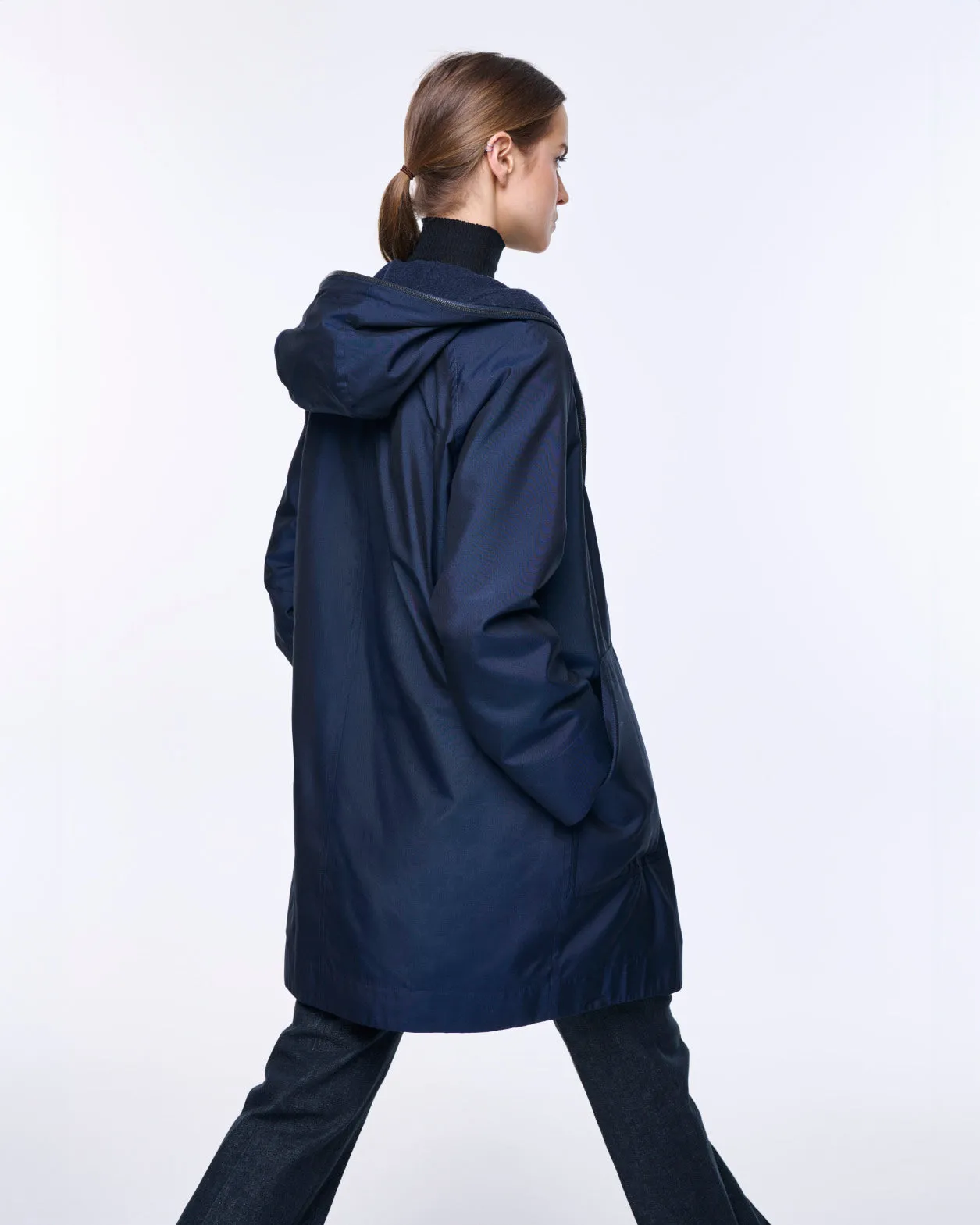 Reversible Cashmere Silk Parka