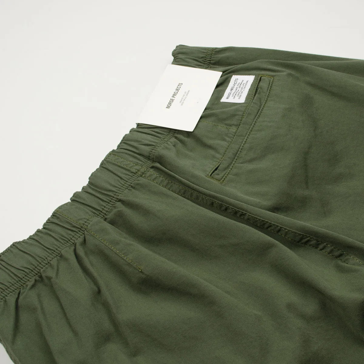 Norse Projects Ezra Light Twill Shorts Ivy Green