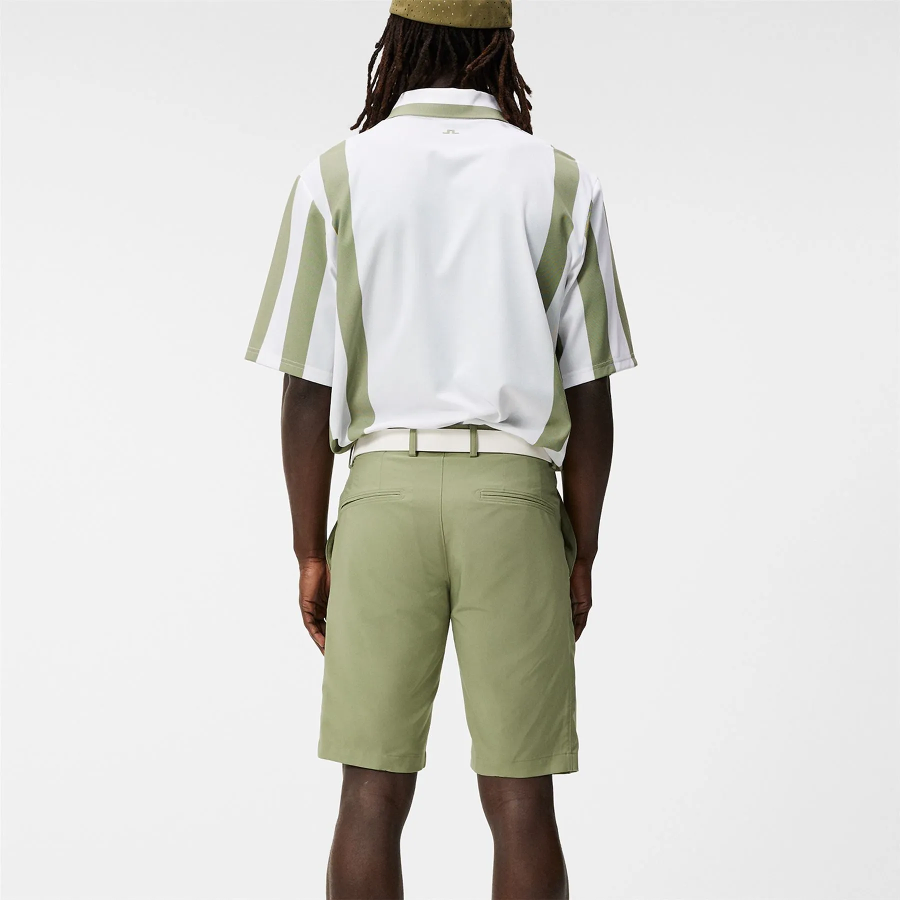 Oil Green Poly Stretch Golf Shorts SS24 by Somle