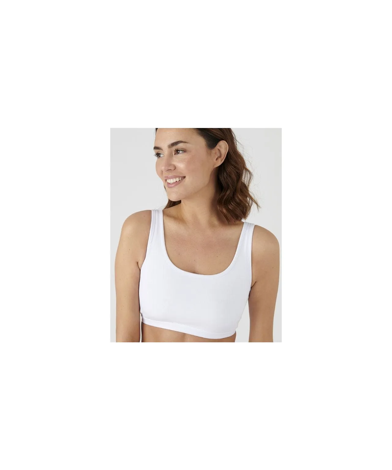 Cotton Rich Bra Tops, Pack of 2