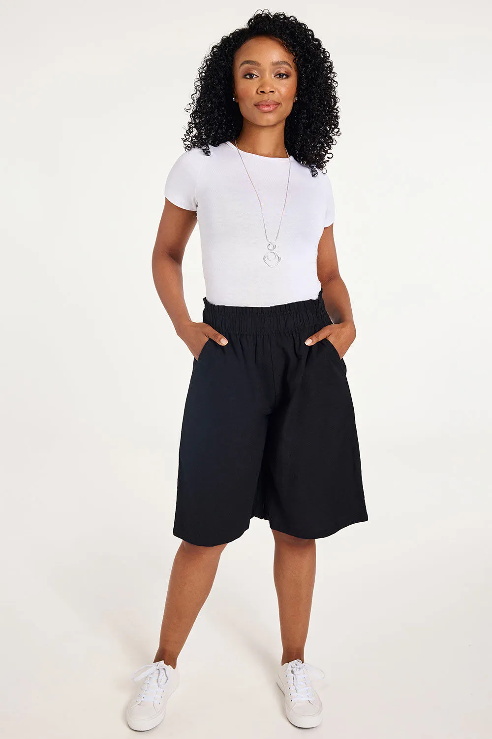 Paperbag Linen Shorts Waist