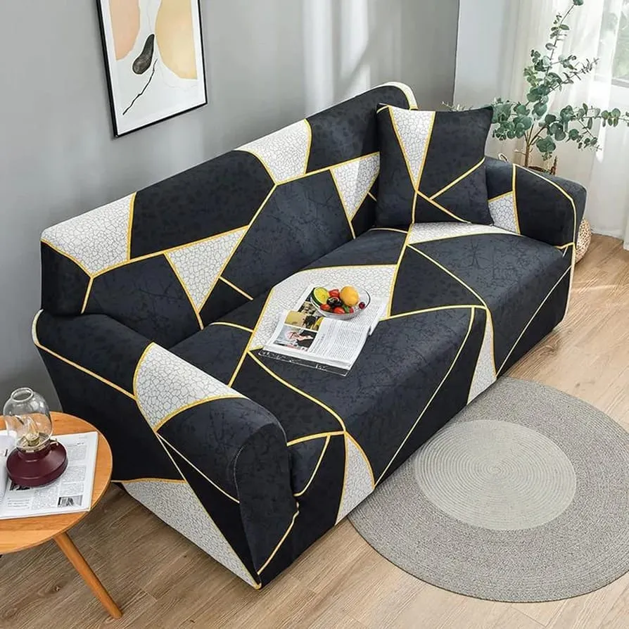 Printed Sofa Cover Set