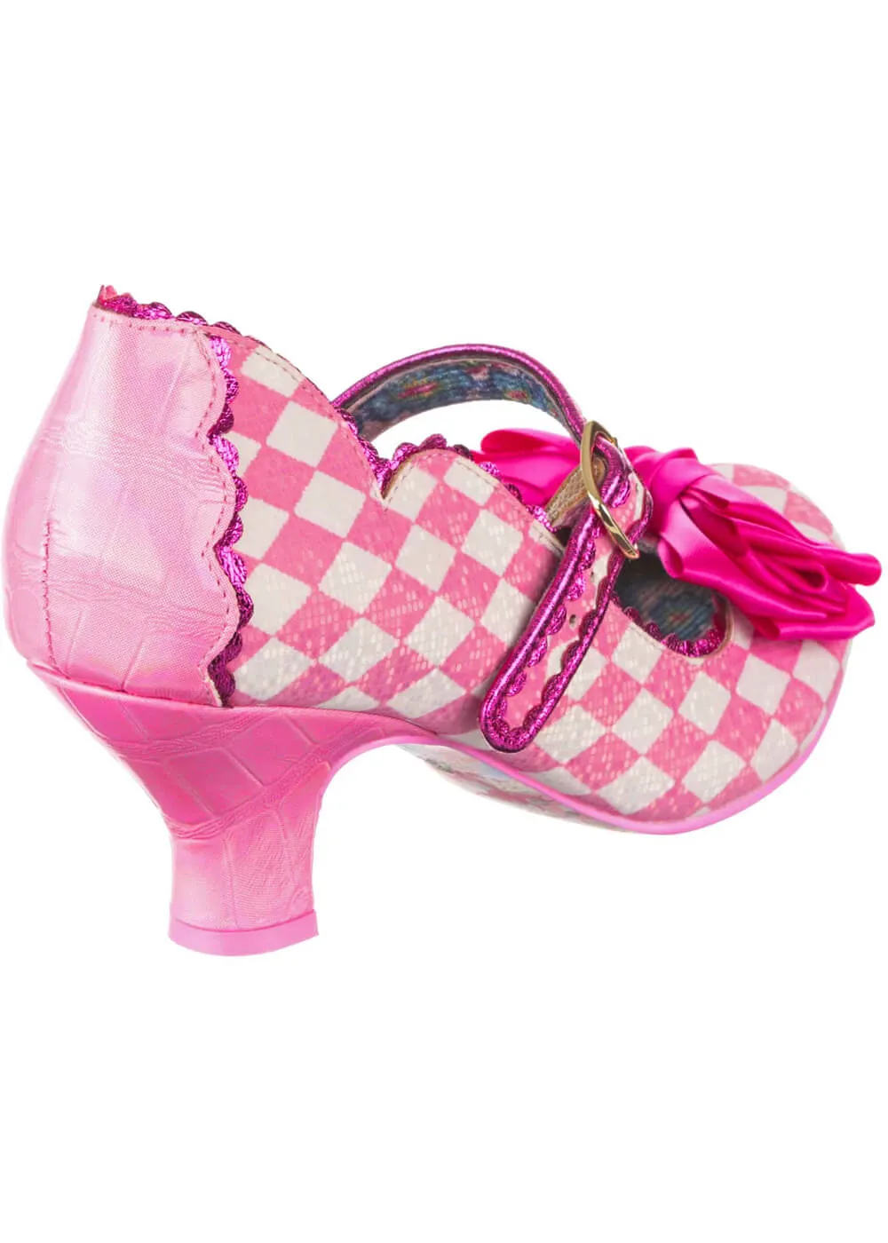 Irregular Choice Summer Breeze Pumps in Pink and White