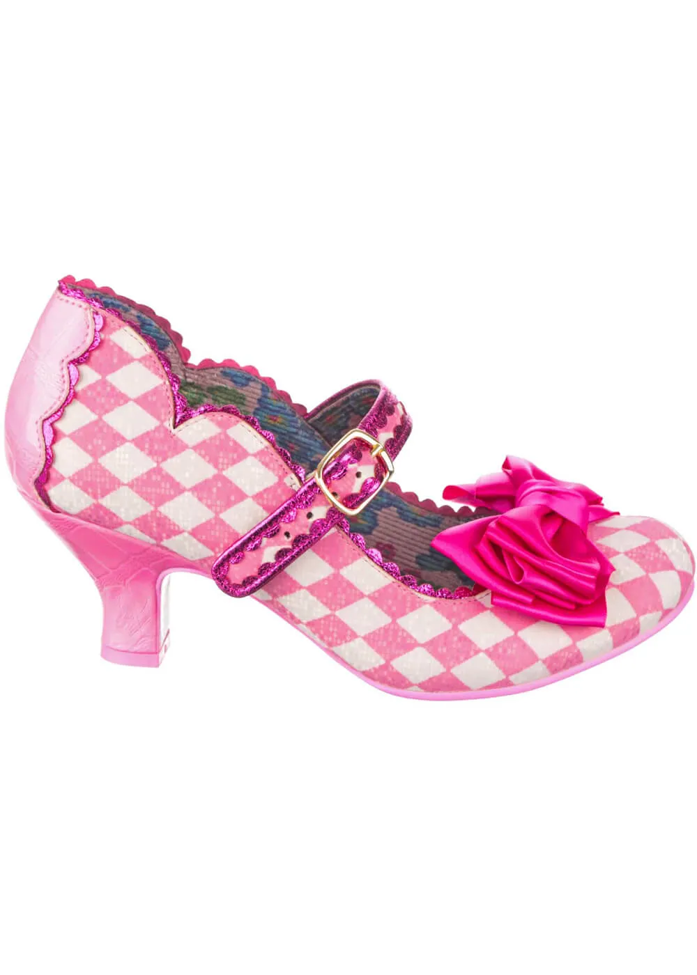 Irregular Choice Summer Breeze Pumps in Pink and White