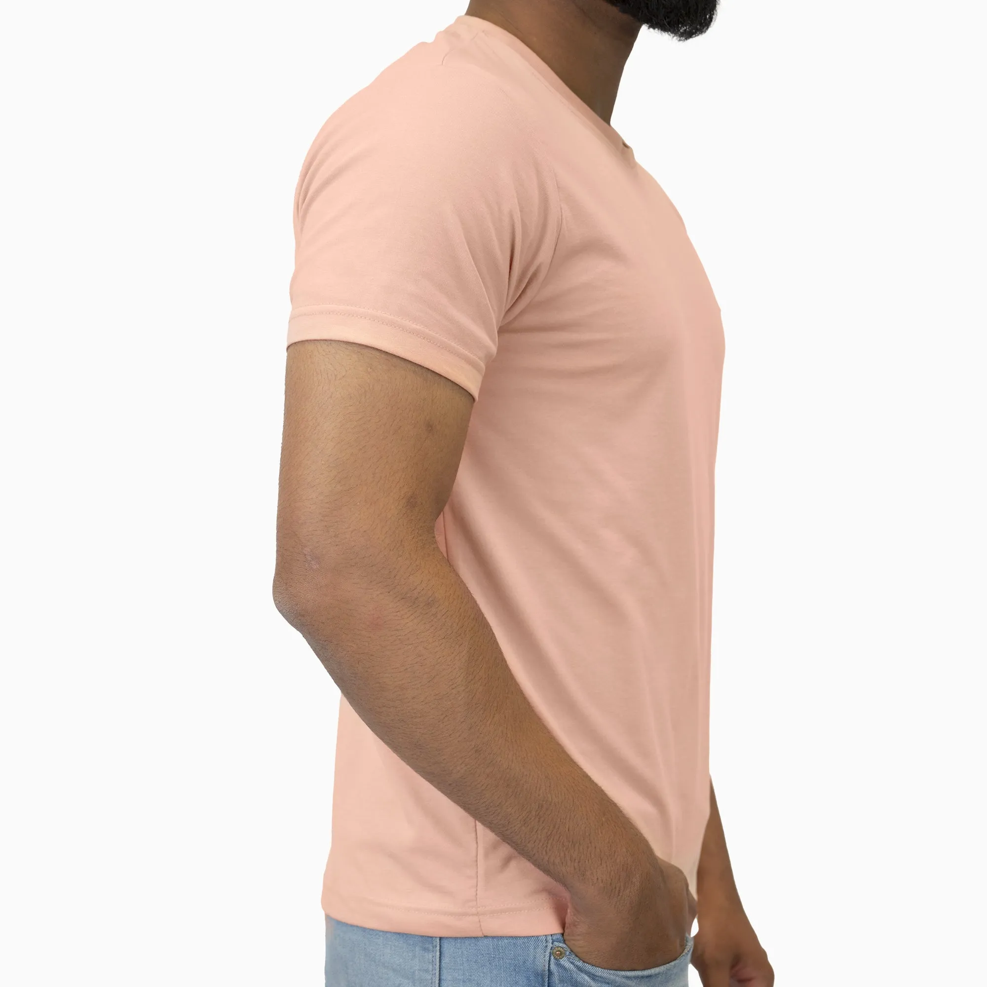 Pink Basic V-Neck Tee