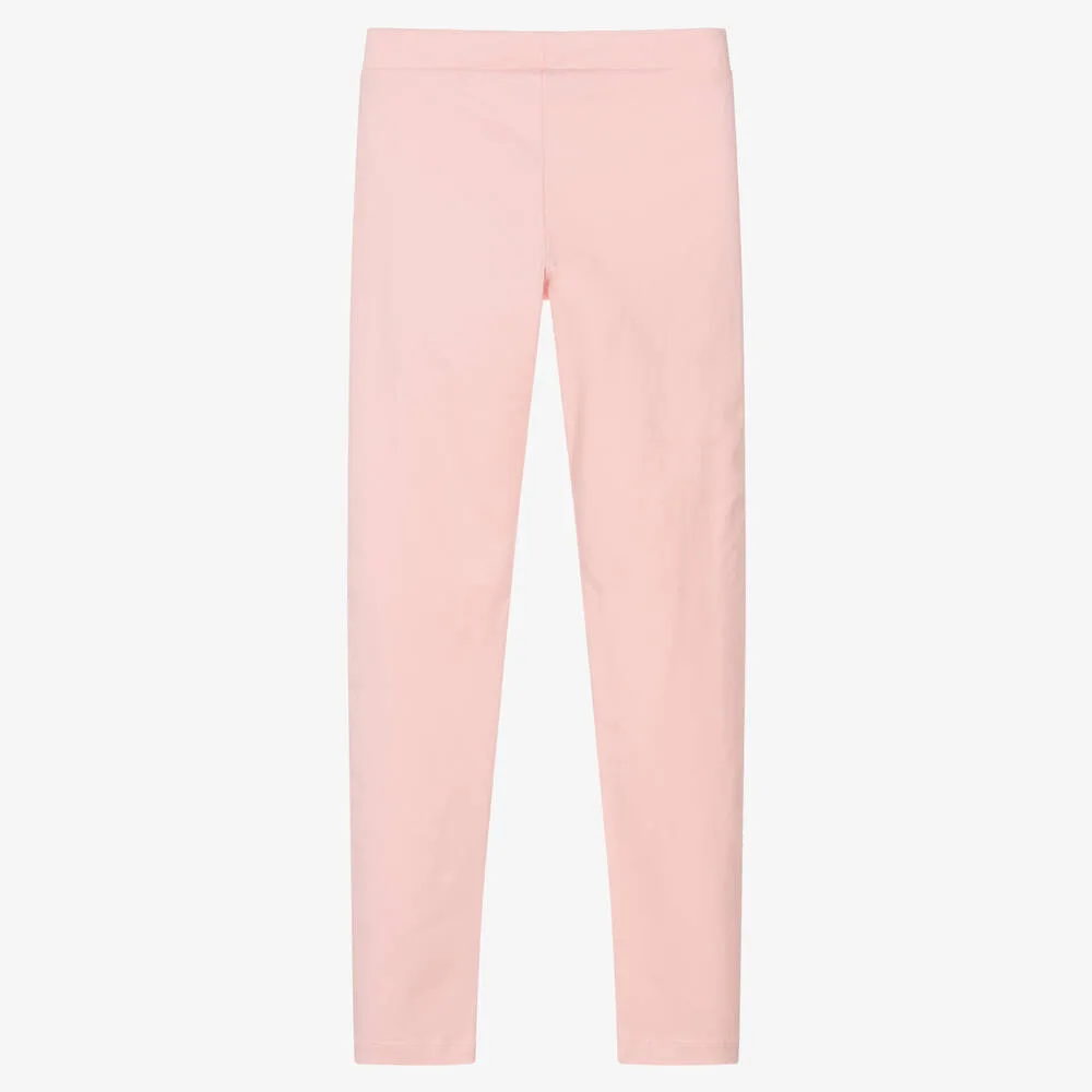 Pink Logo Teen Girls Leggings