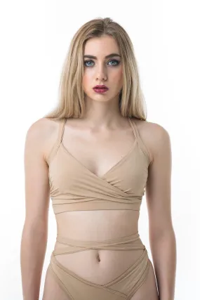 Nude 01 Poledancerka Cross Wrap Top