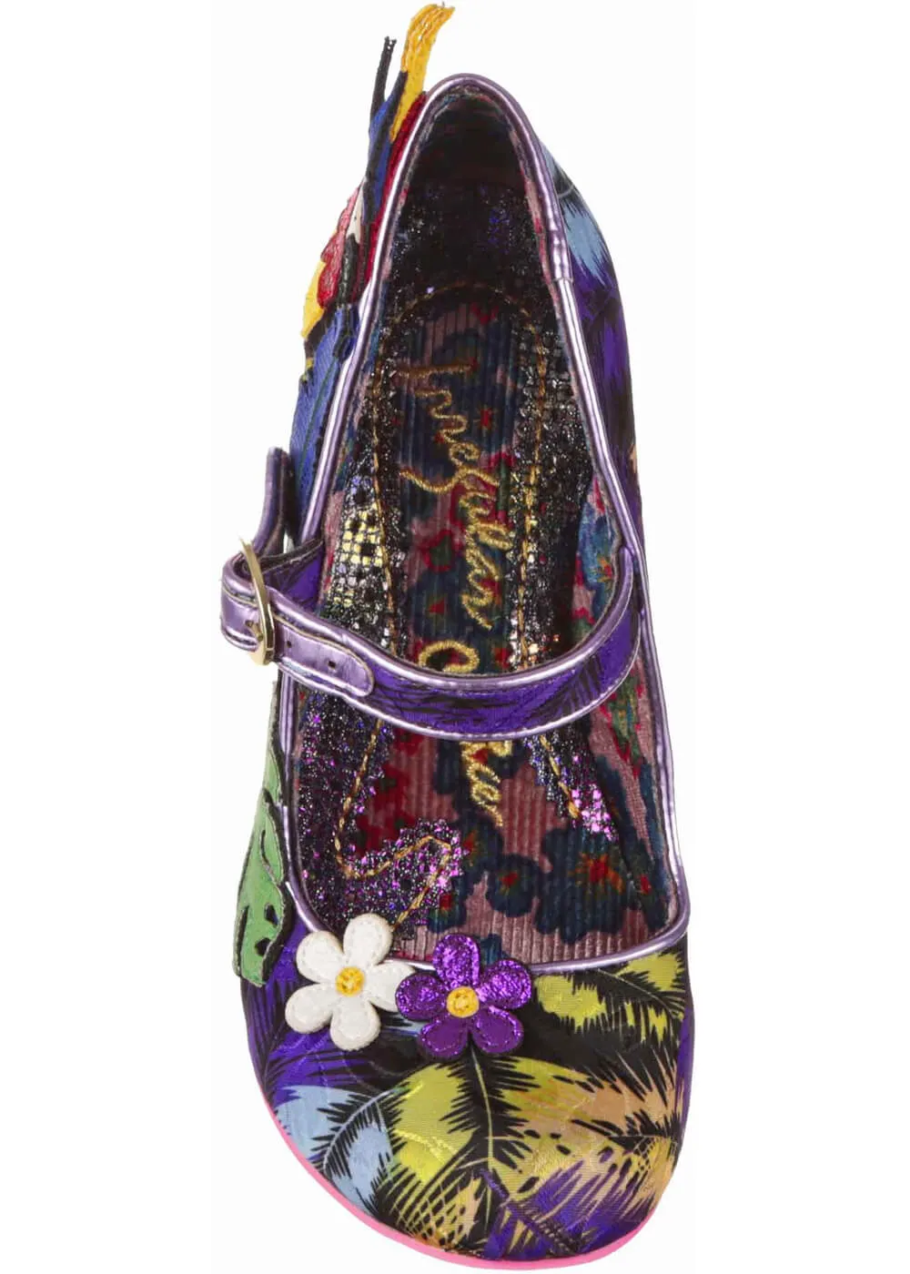 Irregular Choice Parrot Paradise Pumps in Purple