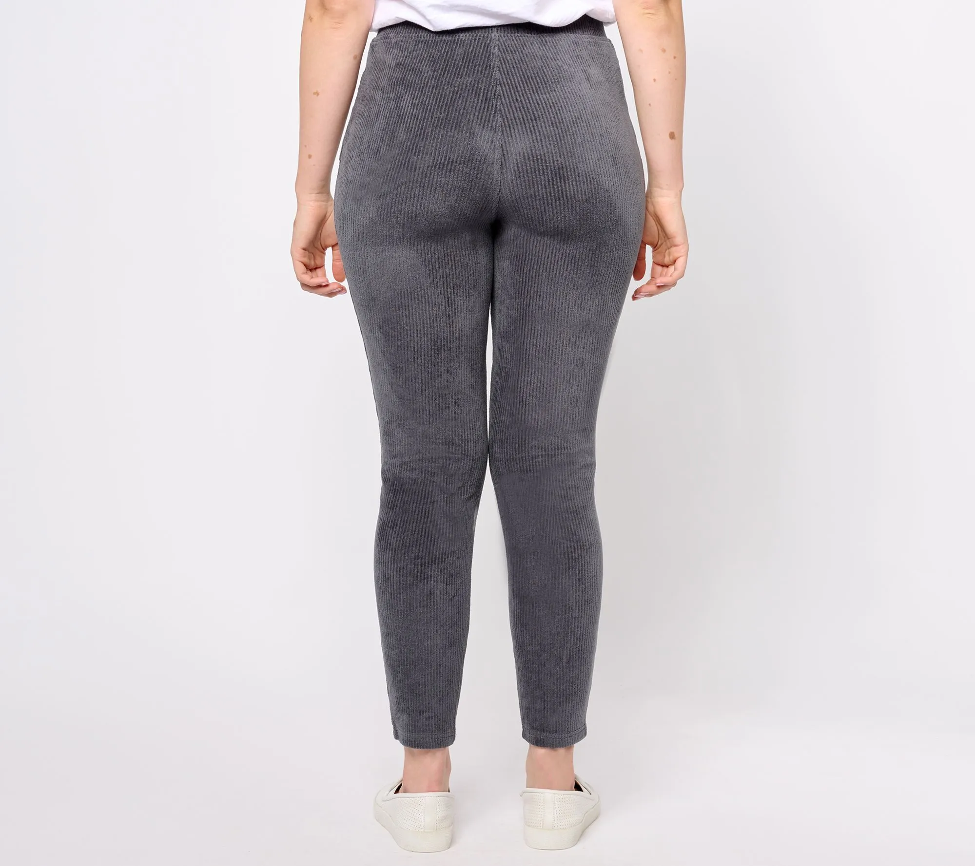 Quacker Factory Regular Knit Corduroy Leggings