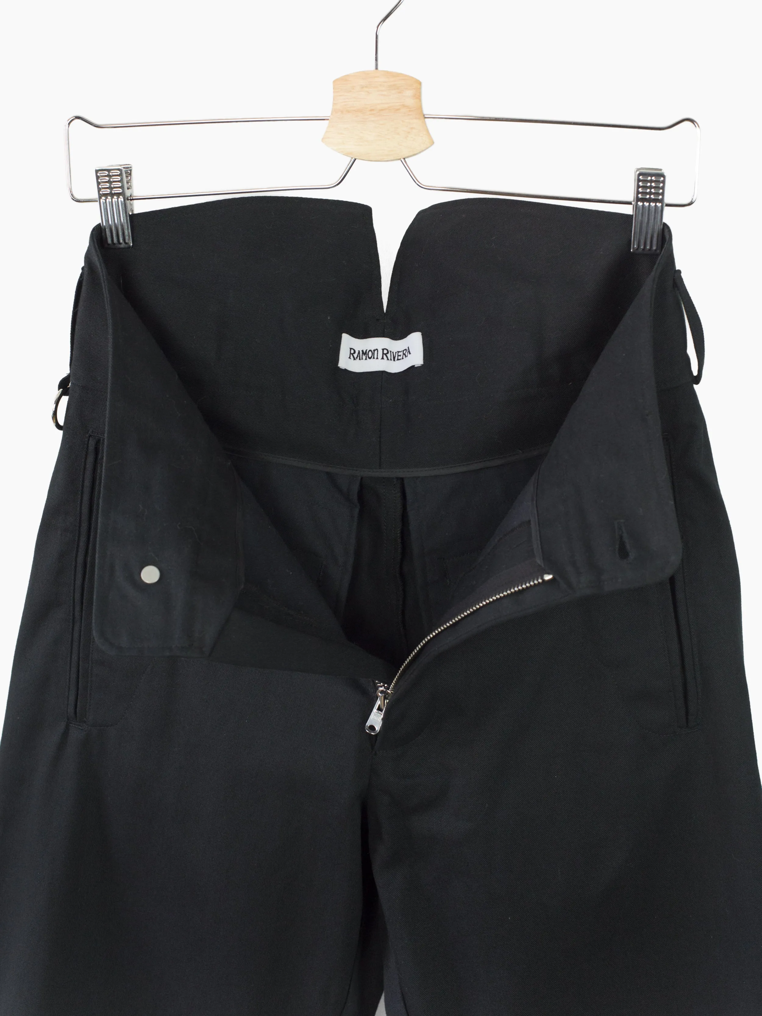 Ramon Rivera Flared Trousers High Waisted with Split-Back