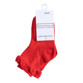 Red Anklet Socks for Women