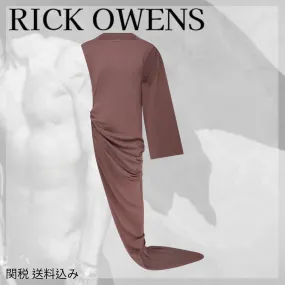 RICK OWENS Unisex Street Style Plain Cotton Designer Tops