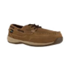 Rockport Men's Sailing Club Three Eye Tie Int Met Guard Steel Toe Boat Shoe