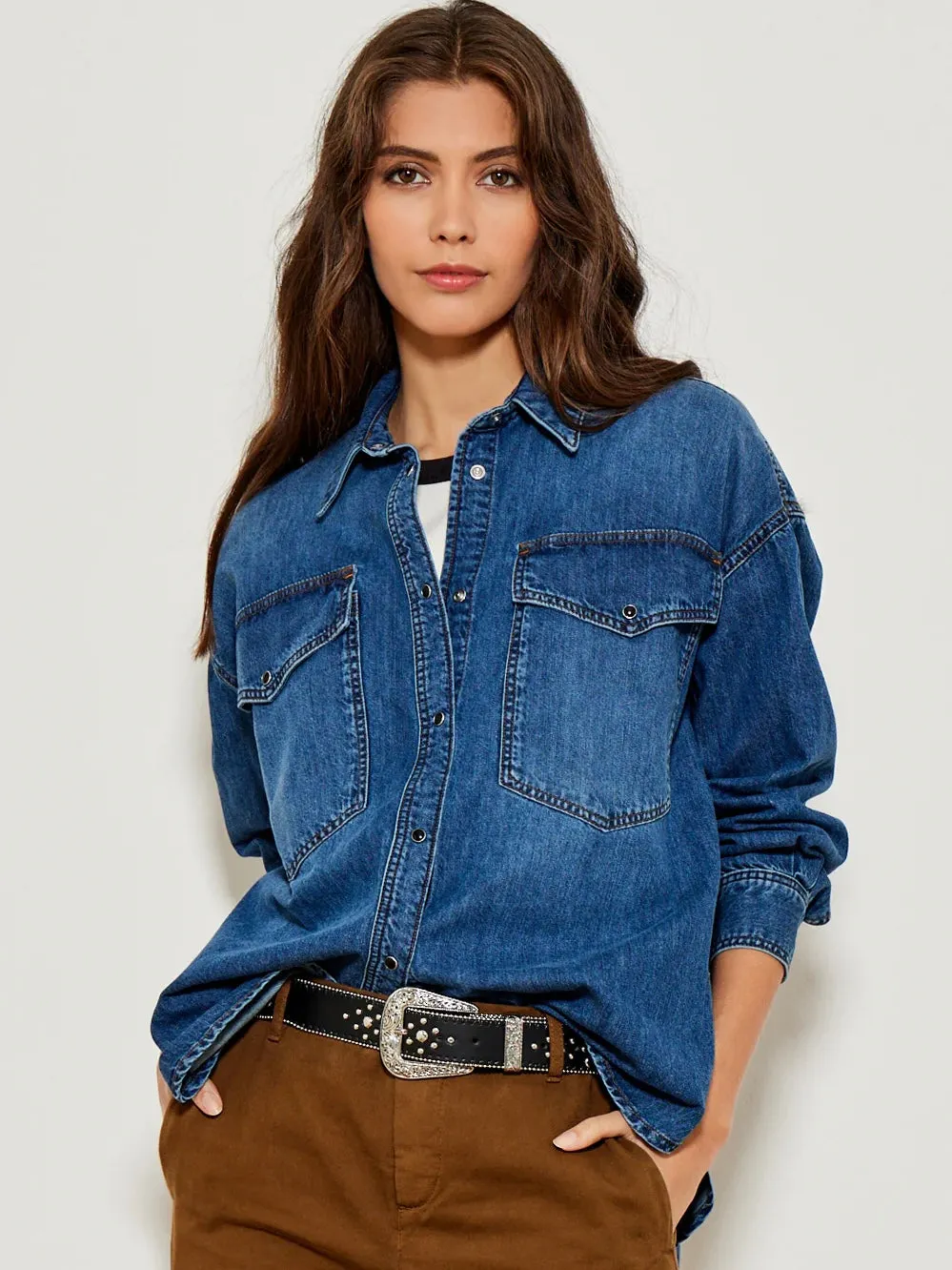 Sacs of Ashbourne   Five Cornelia Denim Shirt