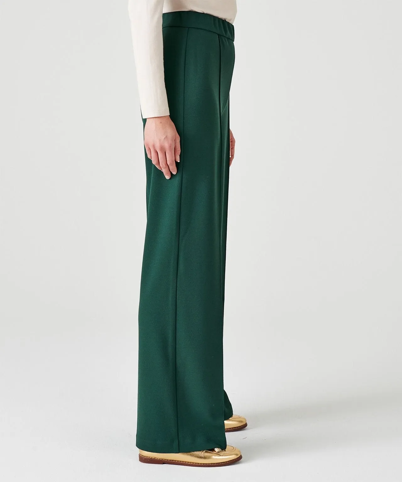 Wide-Leg Comfort Trousers with Secret Stretch Material