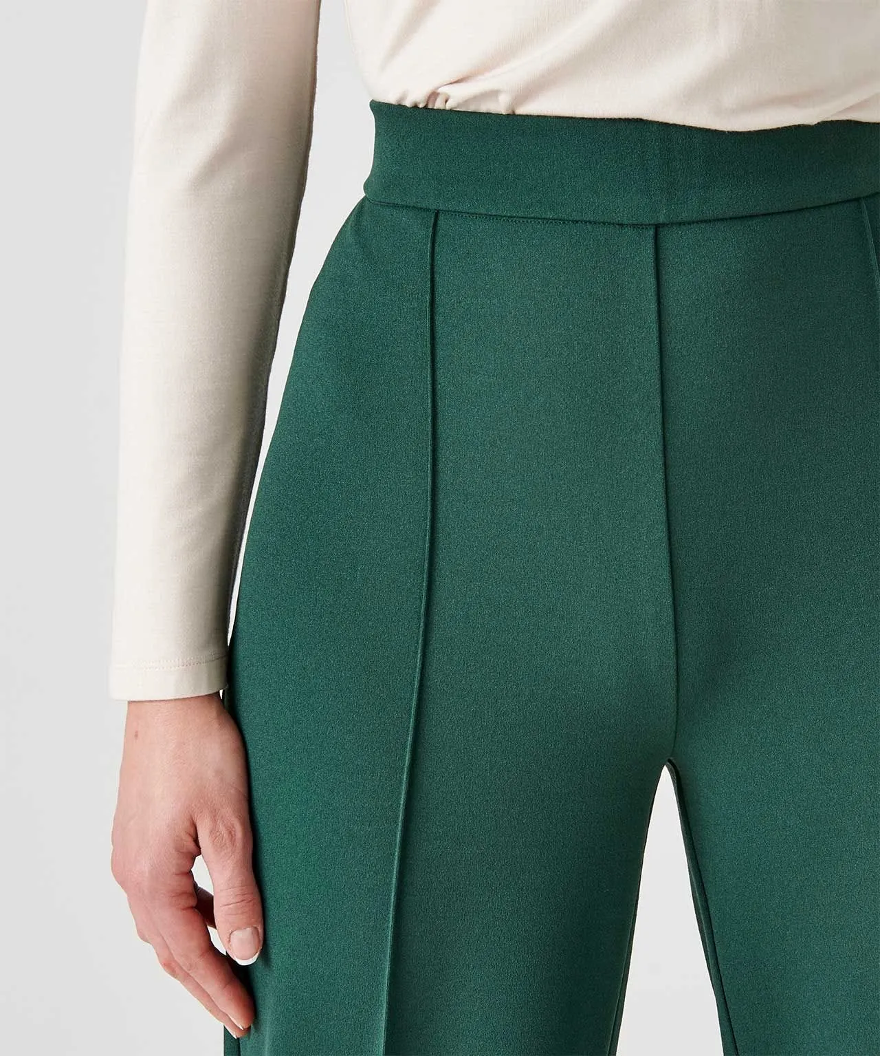 Wide-Leg Comfort Trousers with Secret Stretch Material