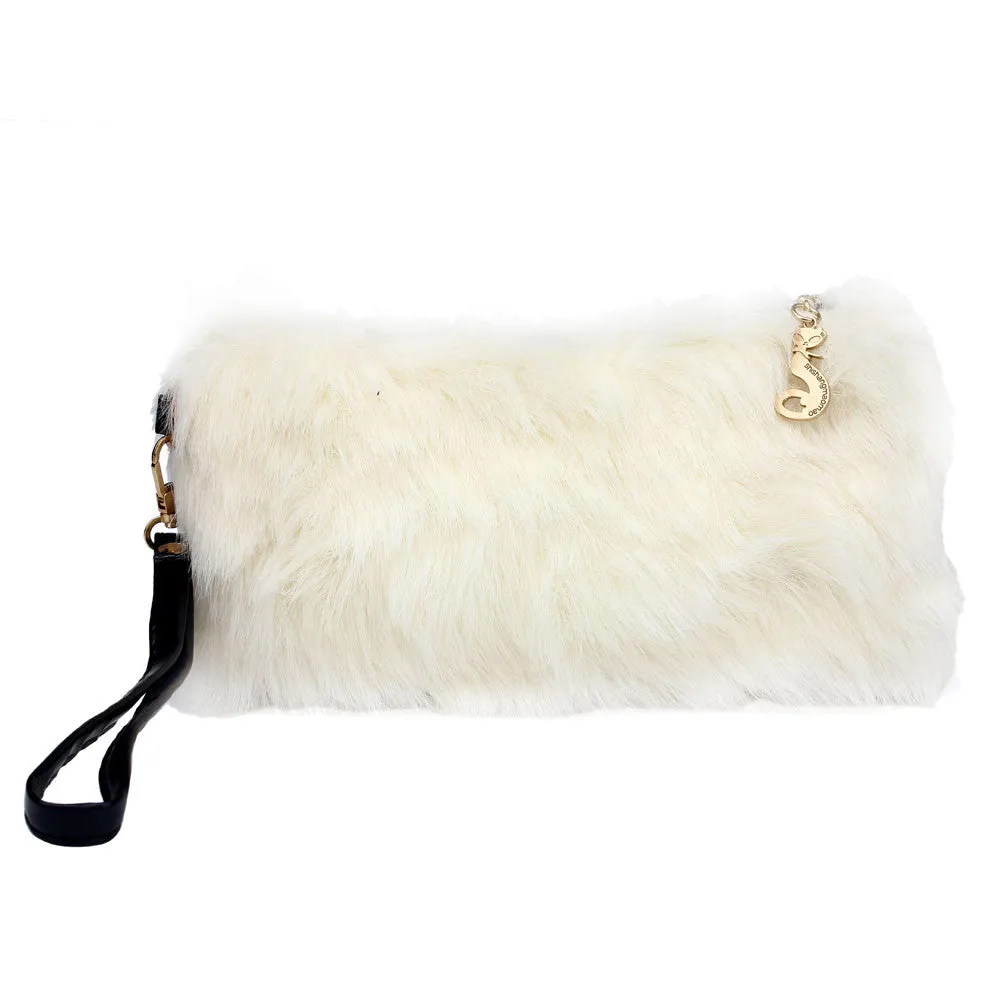 Women's Cozy Hairy Clutch Wallet