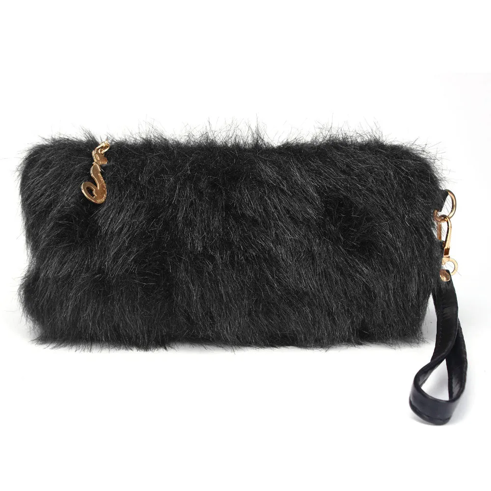 Women's Cozy Hairy Clutch Wallet