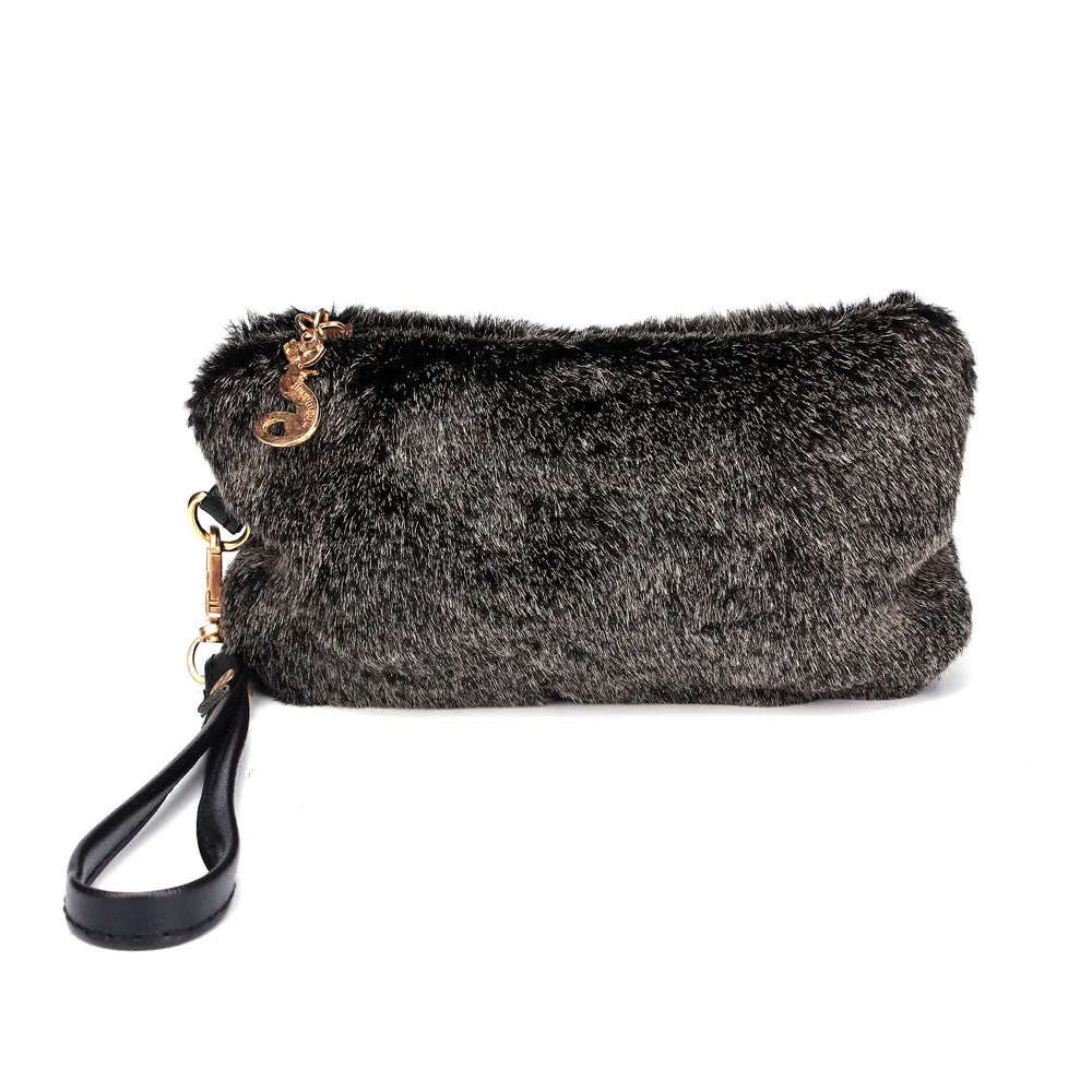 Women's Cozy Hairy Clutch Wallet