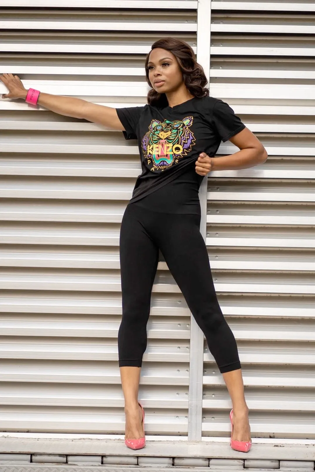 Snapback Postpartum Crop Leggings - Black