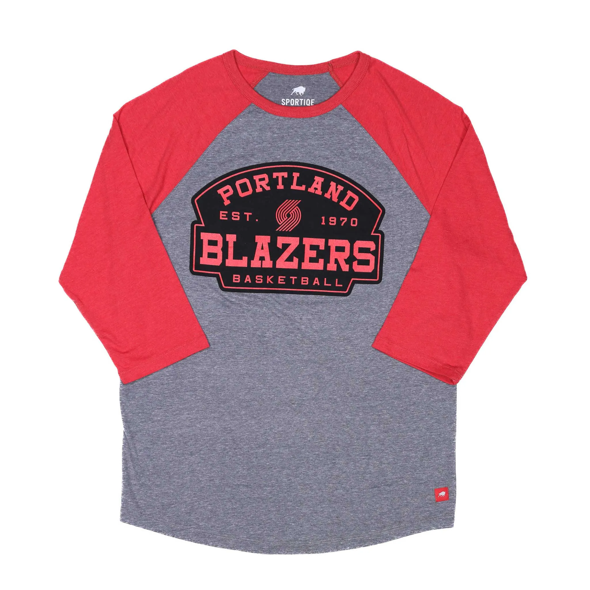 Sportiqe Schwarber Raglan Tee Portland Trail Blazers