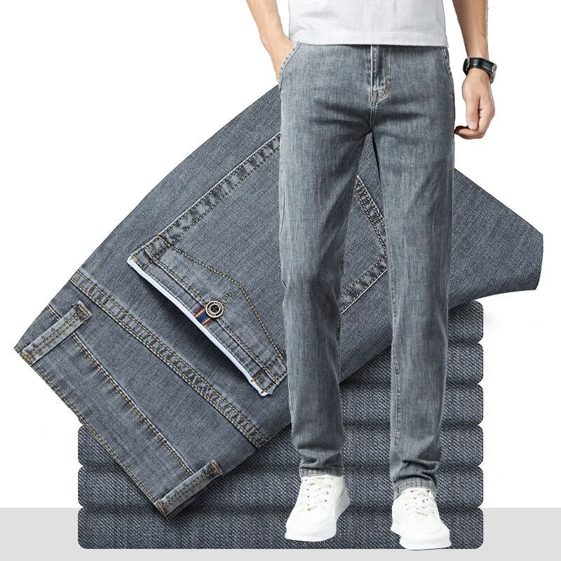 Men's Classic Striped Jeans