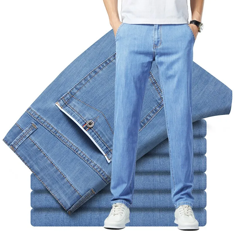 Men's Classic Striped Jeans