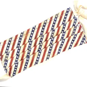 Stars and Stripes Cotton Pleated Face Mask with Ear Loops