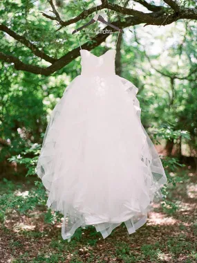 Strapless Bubble Organza Wedding Gown