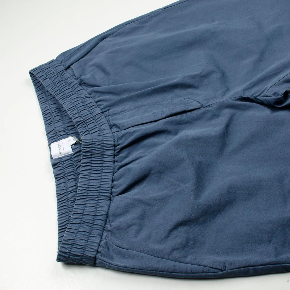 Sunspel Drawstring Trouser in Blue Slate Color