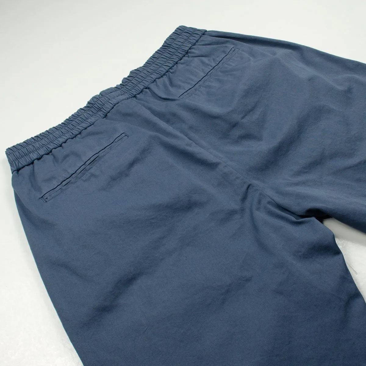 Sunspel Drawstring Trouser in Blue Slate Color