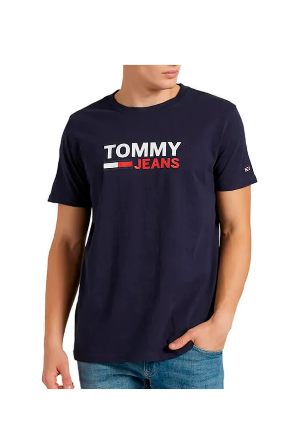 Tommy Hilfiger Navy Big Logo Tee