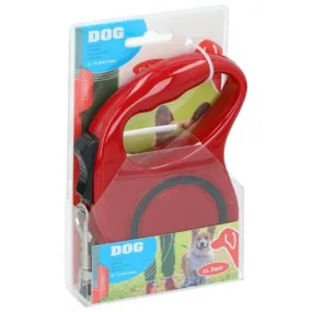 Tratamiento para mascotas ED-42859: Correa retráctil para perros - 5M Rojo